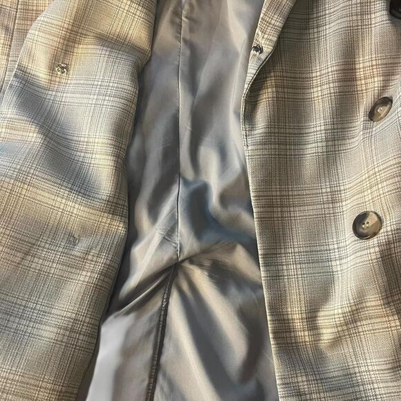 Rachel-Zoe Vest Women's Cream and Blue Waistcoats Size Medium Designer - Picture 4 of 8